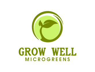 Grow Well Microgreens logo design by JessicaLopes