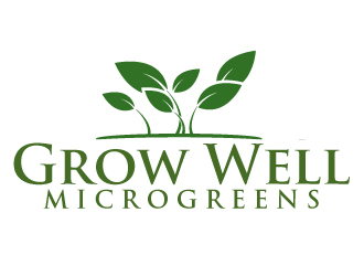 Grow Well Microgreens logo design by ElonStark