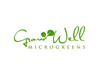 Grow Well Microgreens logo design by ozenkgraphic