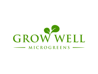 Grow Well Microgreens logo design by ozenkgraphic