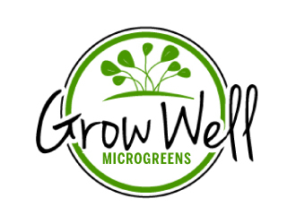 Grow Well Microgreens logo design by ElonStark