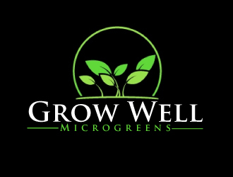 Grow Well Microgreens logo design by ElonStark