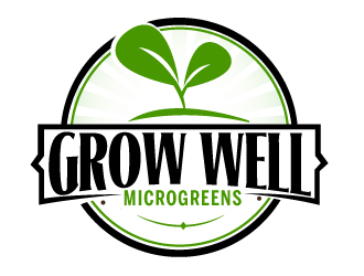 Grow Well Microgreens logo design by ElonStark