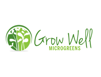 Grow Well Microgreens logo design by ElonStark