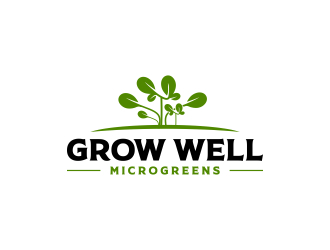 Grow Well Microgreens logo design by imagine