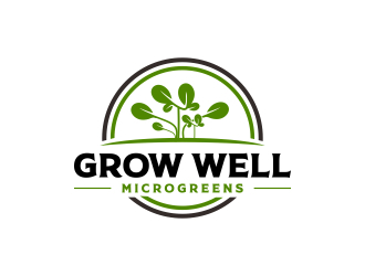 Grow Well Microgreens logo design by imagine