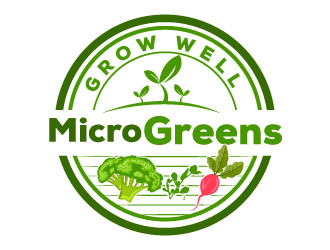 Grow Well Microgreens logo design by Suvendu