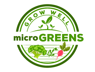 Grow Well Microgreens logo design by Suvendu