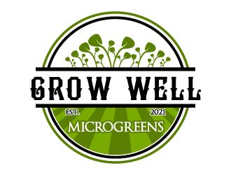 Grow Well Microgreens logo design by Suvendu