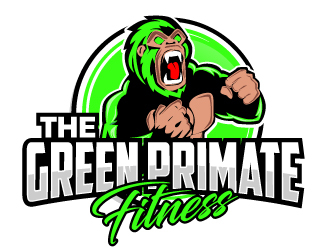 The Green Primate Fitness logo design by ElonStark