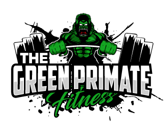 The Green Primate Fitness logo design by ElonStark