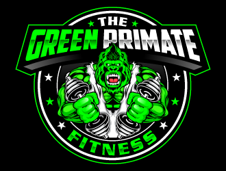 The Green Primate Fitness logo design by Suvendu