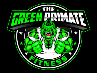 The Green Primate Fitness logo design by Suvendu