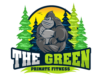 The Green Primate Fitness logo design by DreamLogoDesign