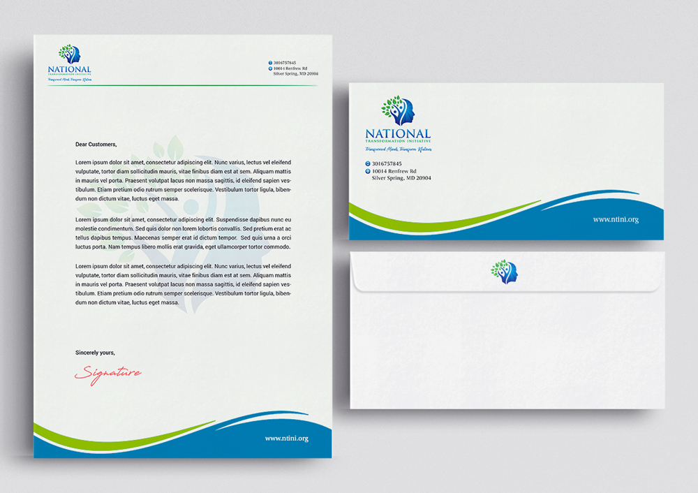 NATIONAL TRANSFORMATION INITIATIVE  logo design by KHAI