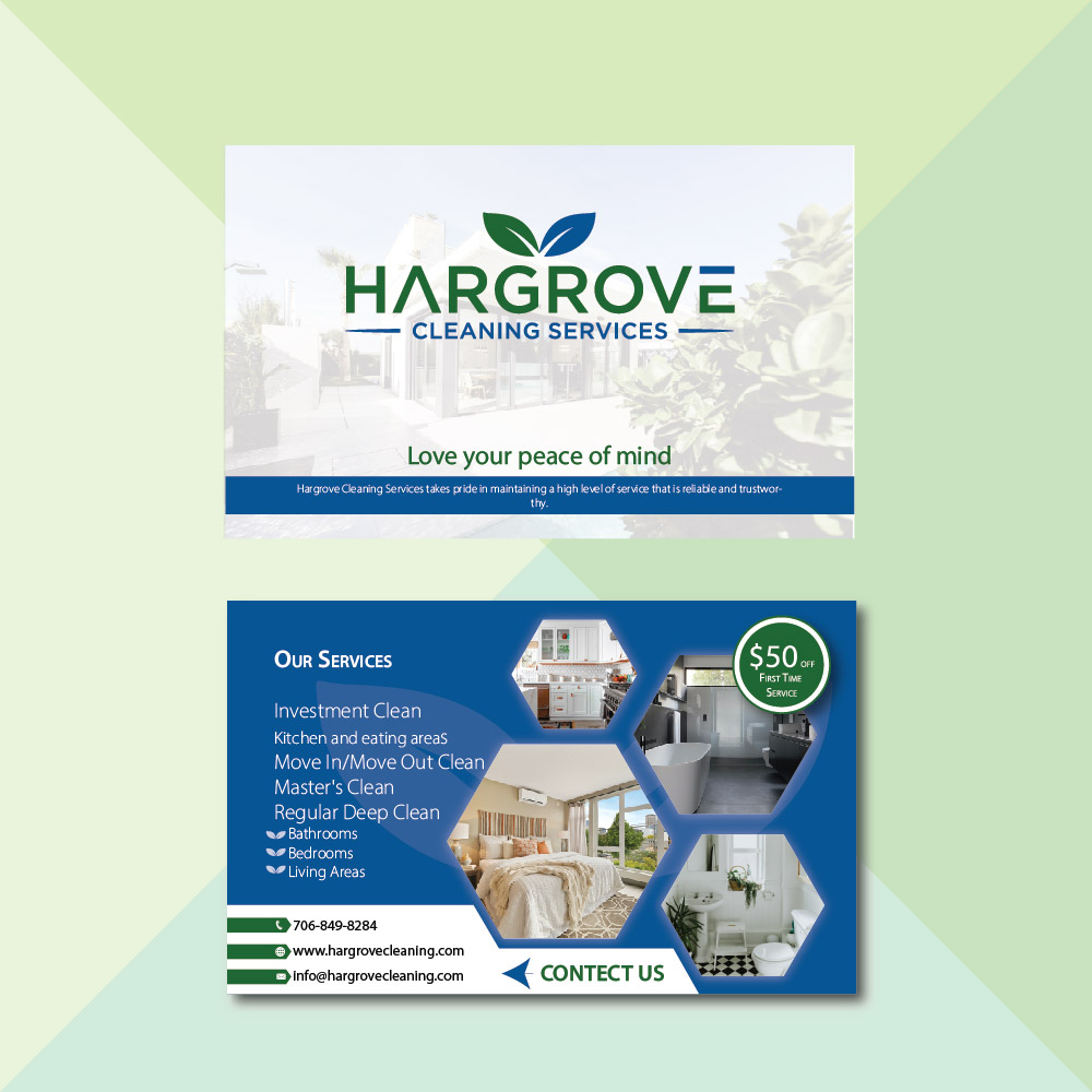 Hargrove Cleaning Services logo design by Sofia Shakir