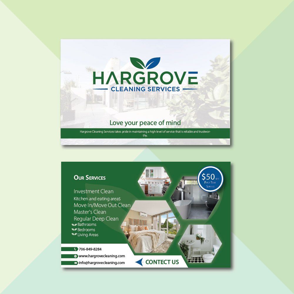 Hargrove Cleaning Services logo design by Sofia Shakir