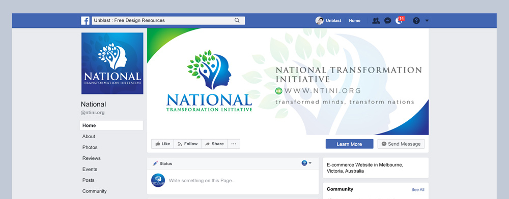 NATIONAL TRANSFORMATION INITIATIVE  logo design by aRBy