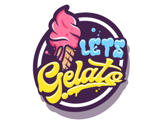 Lets Gelato logo design by Putraja