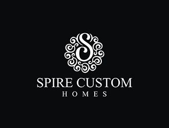 Spire Custom Homes logo design by logolady