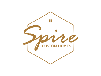 Spire Custom Homes logo design by Artigsma