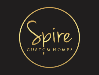 Spire Custom Homes logo design by santrie