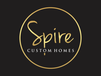 Spire Custom Homes logo design by santrie