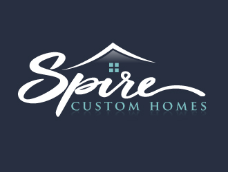 Spire Custom Homes logo design by aRBy