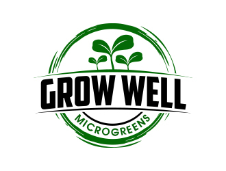 Grow Well Microgreens logo design by MarkindDesign