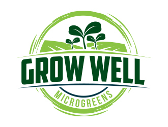 Grow Well Microgreens logo design by MarkindDesign