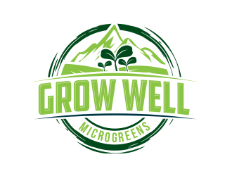 Grow Well Microgreens logo design by MarkindDesign