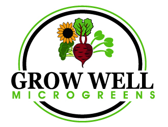 Grow Well Microgreens logo design by PMG