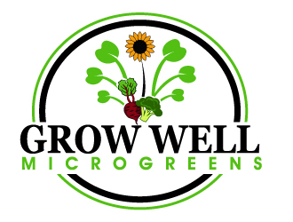 Grow Well Microgreens logo design by PMG