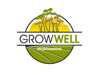 Grow Well Microgreens logo design by torresace