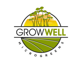 Grow Well Microgreens logo design by torresace