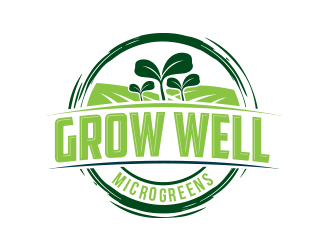 Grow Well Microgreens logo design by MarkindDesign