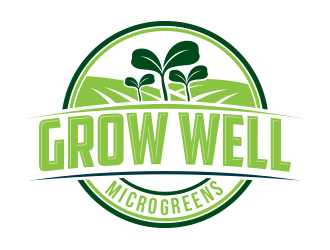 Grow Well Microgreens logo design by MarkindDesign