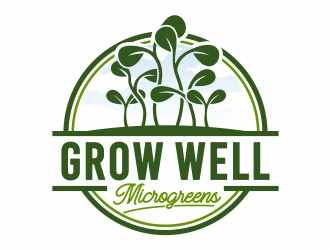 Grow Well Microgreens logo design by Mardhi