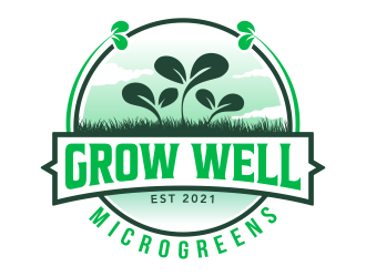 Grow Well Microgreens logo design by ingepro