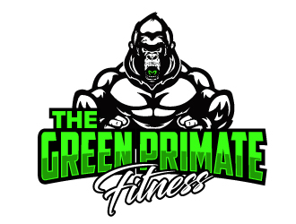 The Green Primate Fitness logo design by ElonStark