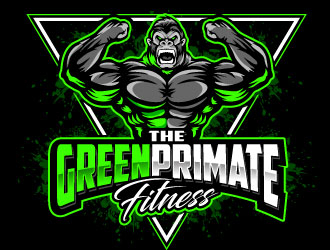 The Green Primate Fitness logo design by REDCROW