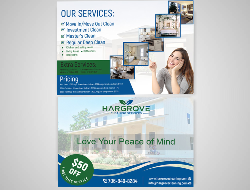 Hargrove Cleaning Services logo design by grea8design