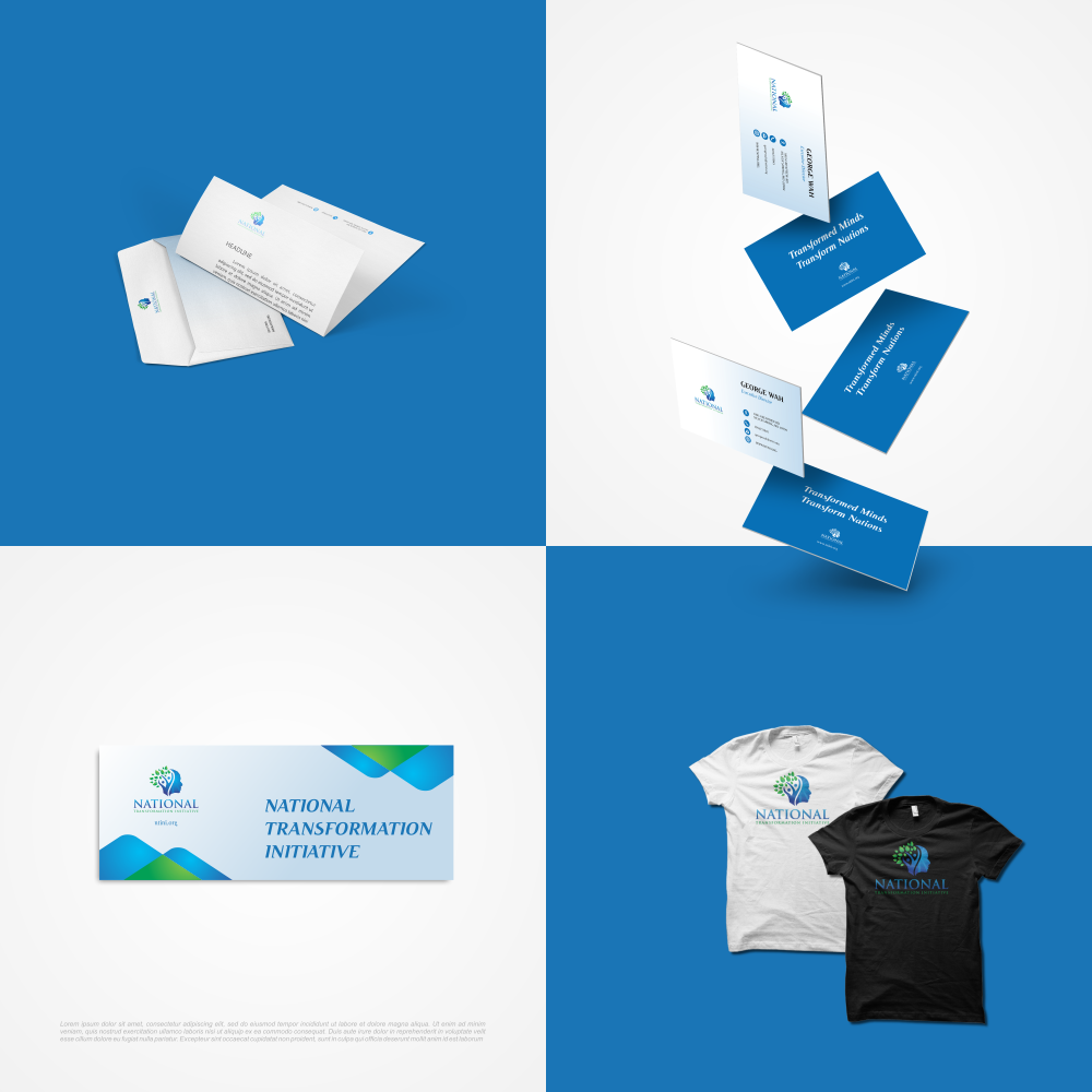 NATIONAL TRANSFORMATION INITIATIVE  logo design by ngattboy