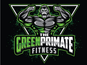 The Green Primate Fitness logo design by REDCROW