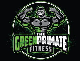 The Green Primate Fitness logo design by REDCROW