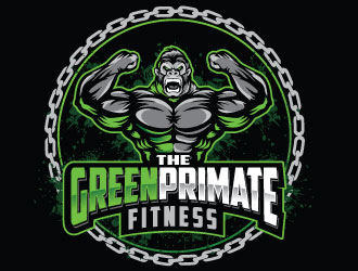 The Green Primate Fitness logo design by REDCROW