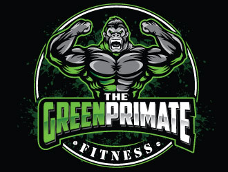 The Green Primate Fitness logo design by REDCROW