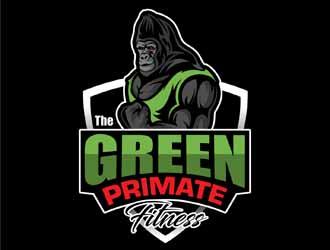 The Green Primate Fitness logo design by DreamLogoDesign