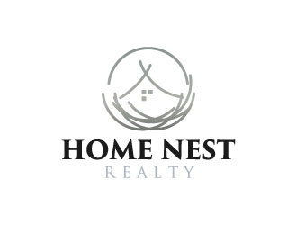 Home Nest Realty logo design by aryamaity