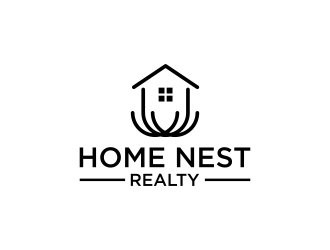 Home Nest Realty logo design by Humhum